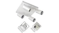 Lampa spotlight Fargo 4xGU10 biała kwadrat-53132