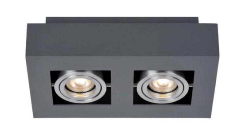 Oprawa sufitowa Pita Black+Silver ruchoma prostoką-53955