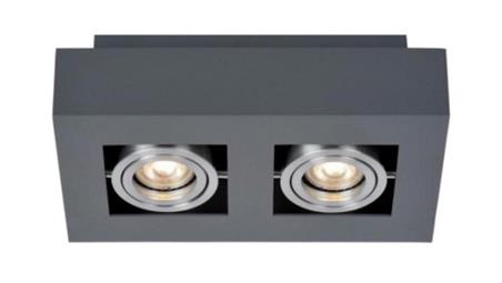 Oprawa sufitowa Pita Black+Silver ruchoma prostoką-53955