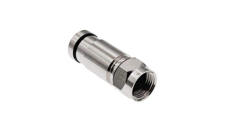 Złącze F kompresyjne RG6, średnica tulei wewnętrznej 4.80 mm (0,1) RGTec-33758
