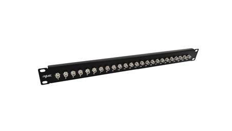 Panel krosowy z gniazdami typu F, wyposażony, 1U, 24 porty, 19 RGTec-63460