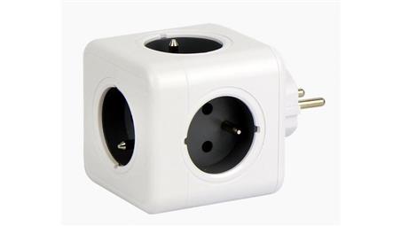 AURA line CUBE kostka rozgałęźnik rozdzielacz 5 gniazd 3680W-29404