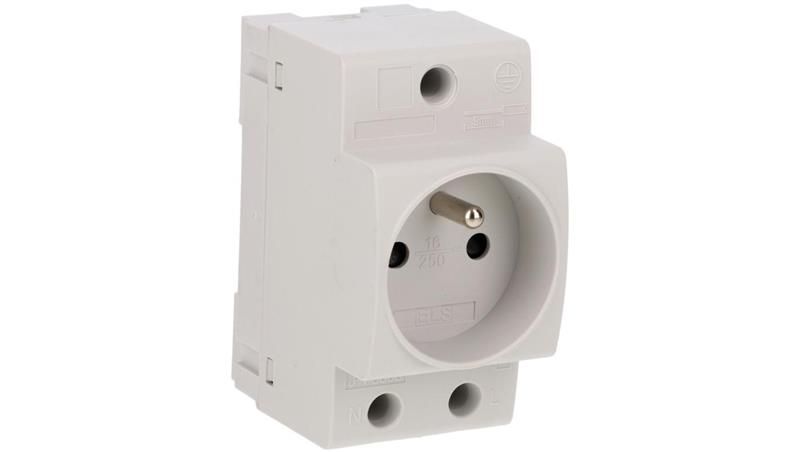 Gniazdo modułowe z/u 16A 230V na szynę TH35 AUS16B-25733 Gniazdo modułowe z/u 16A 230V na szynę TH35 AUS16B-25733