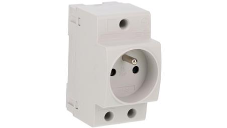 Gniazdo modułowe z/u 16A 230V na szynę TH35 AUS16B-25733