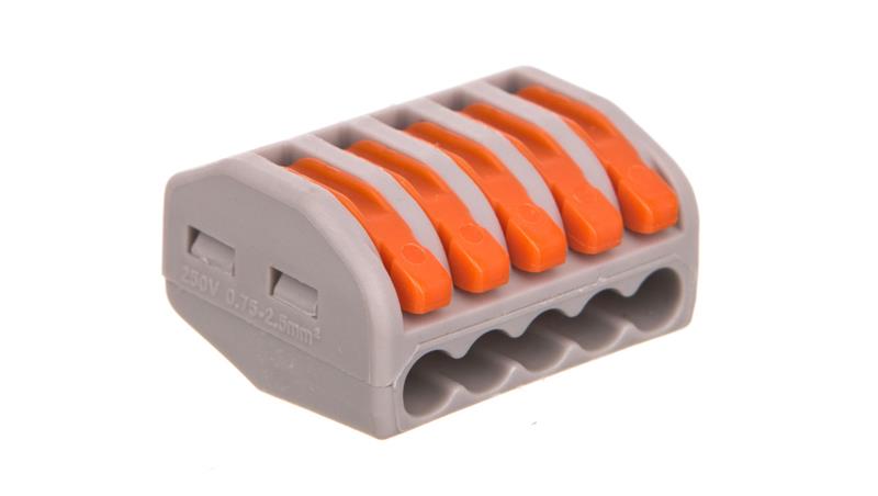 Szybkozłączka 5x 0,75-2,5mm2 z dźwigniami zwalniającymi ZL5-80593