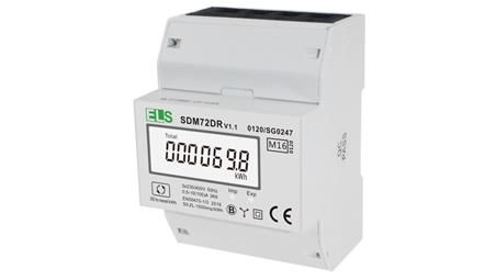 Licznik energii elektrycznej LCD 3-fazowy 100A 3x230/400V z resetem SDM72DR MID-4323