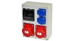 Zestaw zasilający MIKO-4M 32A/5P + 16A/5P + 2x230V IP44 E901304013-67406
