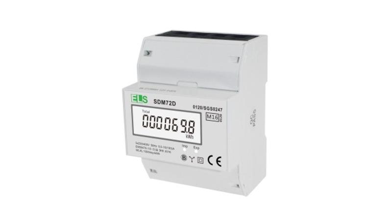 Wskaźnik LCD 3-fazowy 100A 4-modułowy SDM72D-4340