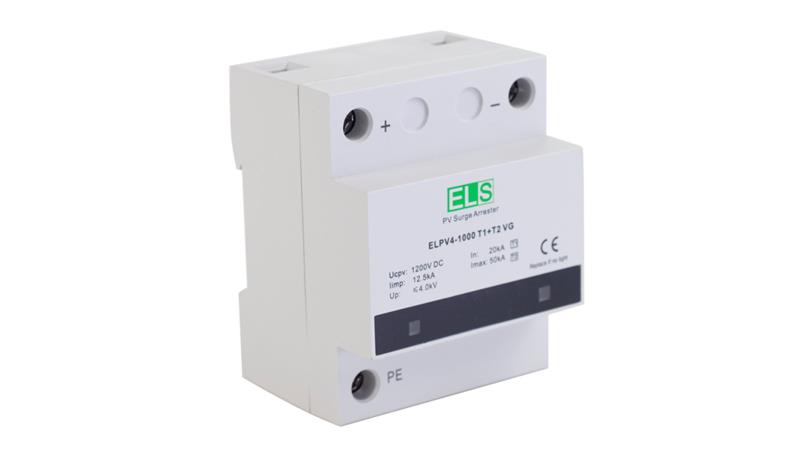 Ogranicznik przepięć DC VG T1+2 4P 20/50kA 12,5kA 1000V / ELPV4-1000T1+T2 VG RS-18774