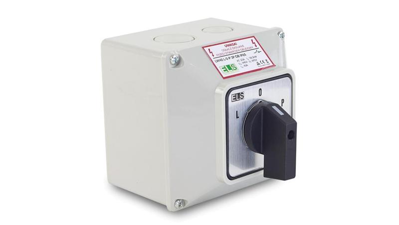 Łącznik krzywkowy L-0-P 16A 3P w obudowie IP65 / LW16 L-0-P 3P OB-22329