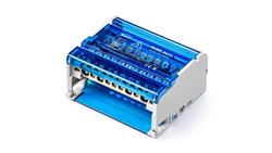 Czterobiegunowy modułowy blok rozdzielczy 4x(7x6mm2 2x25mm2 2x35mm2) na szynę TS35 ShNK 4x11 85143002-64168
