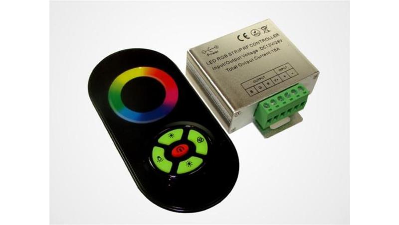 Kontroler LED RF dotykowy 18A 5 key czarny pilot-51329