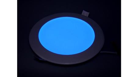 Panel led okragły Round 12W 230V niebieski-55042