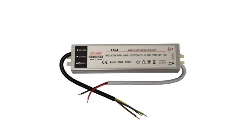 Zasilacz LED 12V 60W napięciowy IP67 aluminium-50748