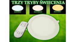 Panel led okragły Round 6W 230V WW+DW+CW pilot-55016