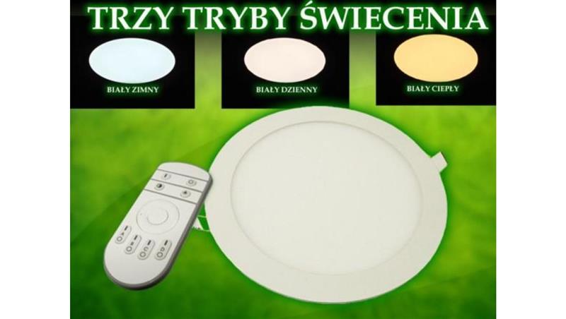 Panel led okragły Round 6W 230V WW+DW+CW pilot-55016