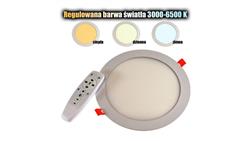 Panel led okragły Round 18W 230V WW+DW+CW pilot-55017