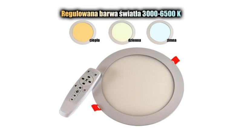 Panel led okragły Round 18W 230V WW+DW+CW pilot-55017 Panel led okragły Round 18W 230V WW+DW+CW pilot-55017