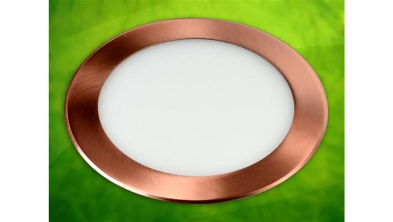 Panel led okragły Round 12W 230V mosiądz DW-55054
