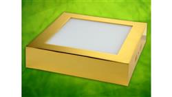 Panel led Rektus 12W 230V złoty DW-55028