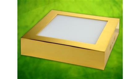 Panel led Rektus 12W 230V złoty DW-55028