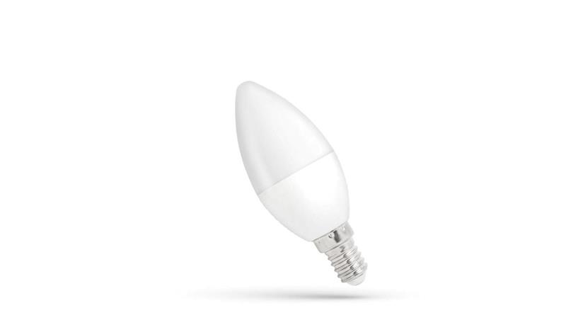 Żarówka LED E14 230V 6W świecowa 520lm DIMMABLE biała zimna-47643