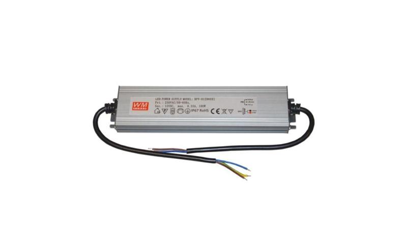 Zasilacz LED 12V 100W Slim napięciowy IP67 alumini-50663