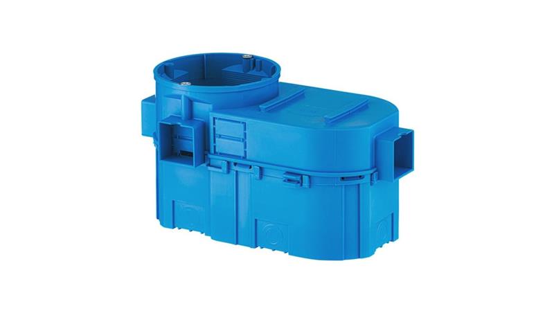 Puszka p/t nida łącz. 2-polowa fi:60 gł. 80mm SE2X60G niebieska 5 szt SIMET-75712