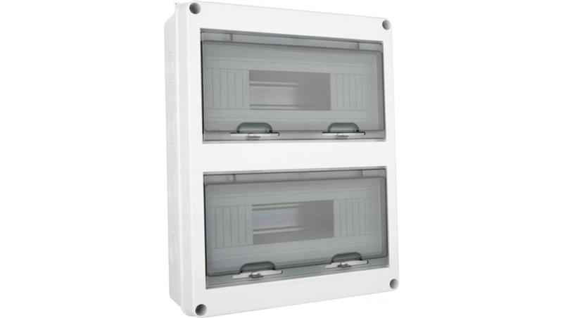 Rozdzielnica natynkowa hermetyczna 2x12 modułowa 1000V DC z listwą N+PE IP65 APV-69356 Rozdzielnica natynkowa hermetyczna 2x12 modułowa 1000V DC z listwą N+PE IP65 APV-69356