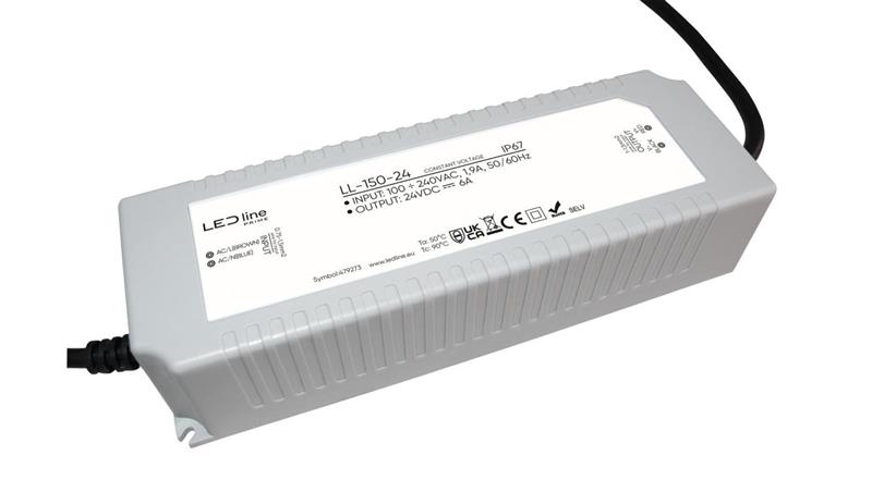 Zasilacz do taśm LED line PRIME 150-24 wodoszczelny IP67 24V 150W 5 lat gwar.-50751
