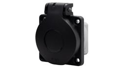 Gniazdo tablicowe 16A 250V 2P+Z IP44 SCHUKO czarne-30568