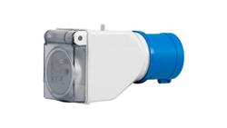 Adapter kempingowy wtyk 16A 3p przemysłowy, gniazdo tablicowe 230V IP44-32119