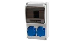 Rozdzielnica ULISSE 6M MINI - gniazda 2x230V /6 modułów/-69593