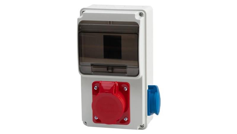 Rozdzielnica ULISSE 6M MINI - gniazda 16A 5p, 230V /6 modułów/-69597