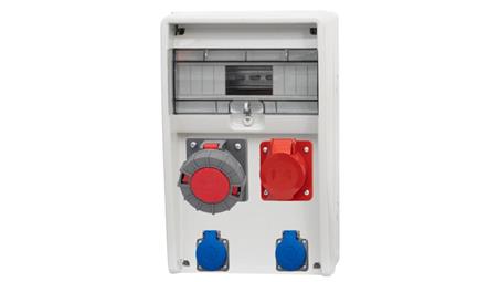 Rozdzielnica ULISSE 12M - gniazda 32A 5p, 63A 5p, 2x230V /12 modułów/-69637