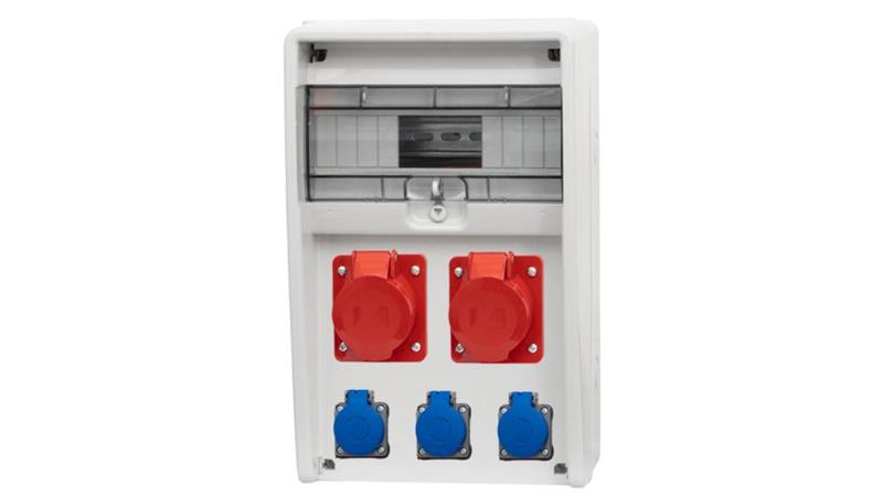 Rozdzielnica ULISSE 12M - gniazda 2x32A 5p, 3x230V /12 modułów/-69612 Rozdzielnica ULISSE 12M - gniazda 2x32A 5p, 3x230V /12 modułów/-69612