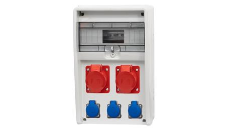 Rozdzielnica ULISSE 12M - gniazda 2x32A 5p, 3x230V /12 modułów/-69612