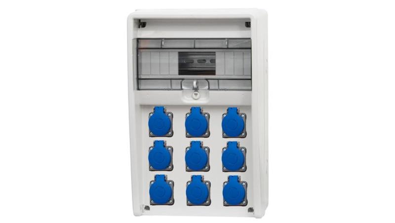 Rozdzielnica ULISSE 12M - gniazda 9x230V /12 modułów/-69606