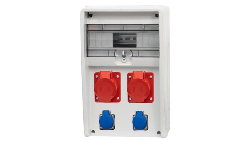 Rozdzielnica ULISSE 12M - gniazda 16A 5p, 32A 5p, 2x230V /12 modułów/-69607 Rozdzielnica ULISSE 12M - gniazda 16A 5p, 32A 5p, 2x230V /12 modułów/-69607