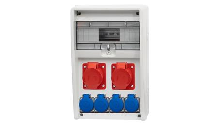 Rozdzielnica ULISSE 12M - gniazda 2x32A 5p, 4x230V /12 modułów/-69630