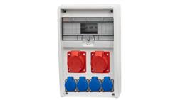 Rozdzielnica ULISSE 12M - gniazda 2x16A 5p, 4x230V /12 modułów/-69599