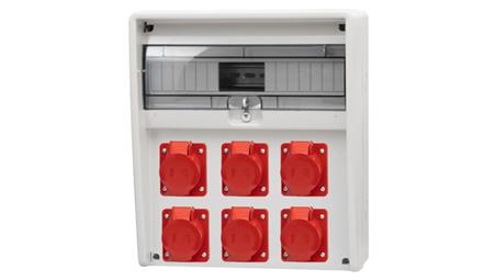 Rozdzielnica ULISSE 17M - gniazda 2x16A 5p, 4x32A 5p /17 modułów/-69615