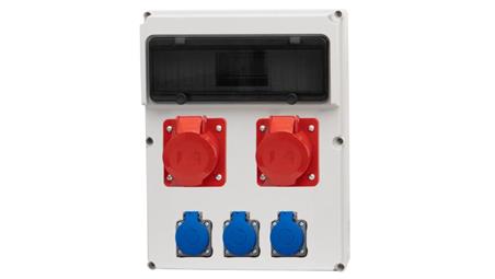 Rozdzielnica FEMO 13M - gniazda 2x16A 5p, 3x230V /13 modułów/-69691