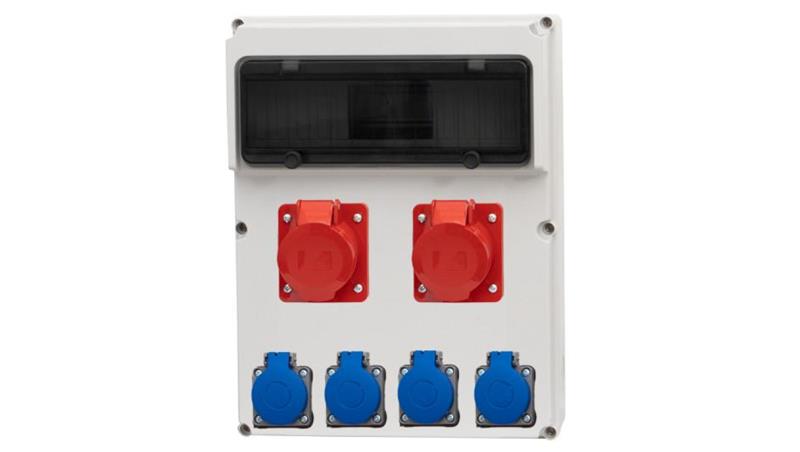 Rozdzielnica FEMO 13M - gniazda 16A 5p, 32A 5p, 4x230V /13 modułów/-69619