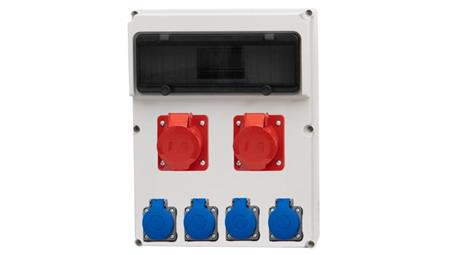 Rozdzielnica FEMO 13M - gniazda 16A 5p, 32A 5p, 4x230V /13 modułów/-69619