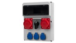 Rozdzielnica FEMO 13M - gniazda 2x32A 5p, 3x230V, 0/1(32A) /13 modułów/-69680