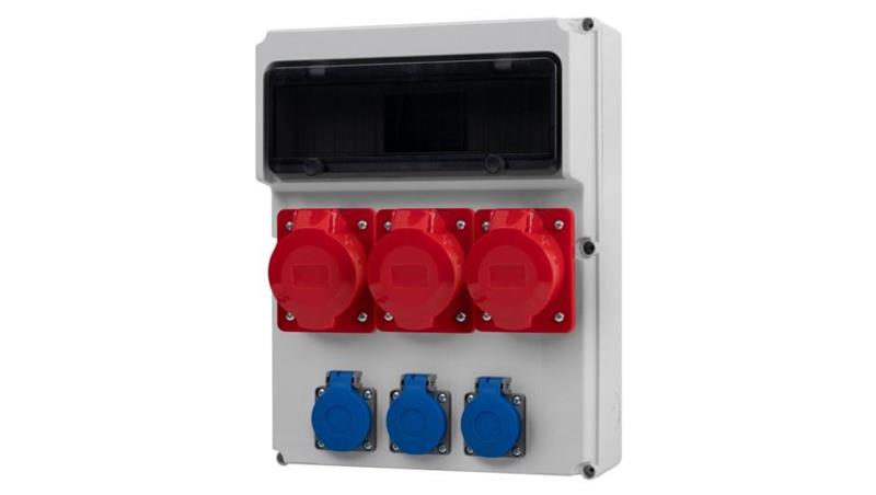 Rozdzielnica FEMO 13M - gniazda 3x16A 5p, 3x230V /13 modułów/-69683