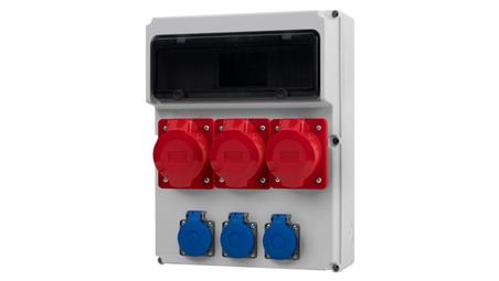 Rozdzielnica FEMO 13M - gniazda 16A 5p, 2x32A 5p, 3x230V /13 modułów/-69672