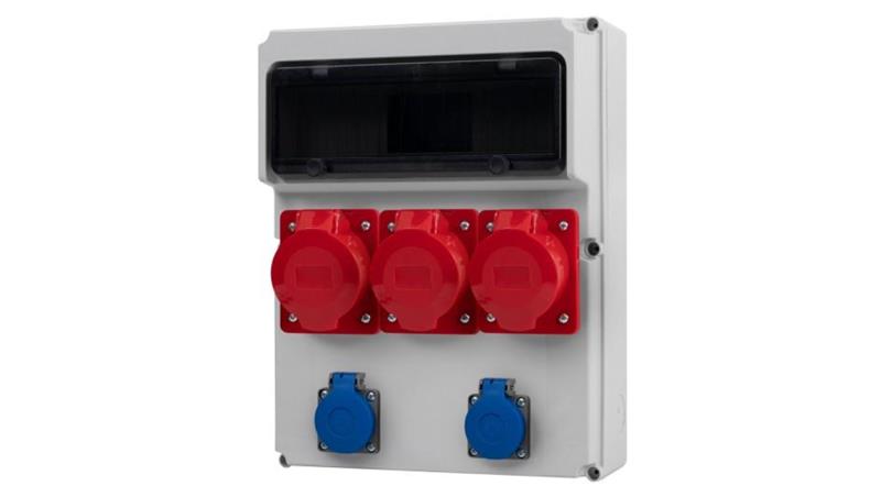 Rozdzielnica FEMO 13M - gniazda 3x16A 5p, 2x230V /13 modułów/-69968