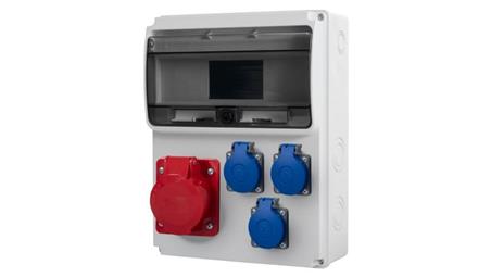 Rozdzielnica ULISSE 11M - gniazda 32A 5p, 3x230V /11 modułów/-69939